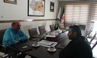 جانشین فرمانده ناحیه بهارستان با مدیر شبکه بهداشت ودرمان دیدار نمودند.