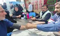 برگزاری میز خدمت سلامت به مناسبت اربعین حسینی