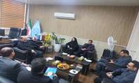 دیدار مدیر شبکه بهداشت ودرمان با ریاست دادگستری شهرستان بهارستان به مناسبت هفته قوه قضائیه