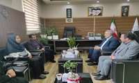 دیدار مدیر شبکه بهداشت و درمان بهارستان با رئیس آموزش و پرورش ناحیه یک بهارستان به مناسبت بزرگداشت مقام معلم 