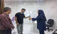 تقدیر از دکتر کاظمی دندانپزشک جهادی
