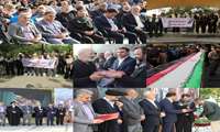 حضور مدیر شبکه بهداشت و درمان بهارستان دکتر جواد گلشنی به همراه تیم بسیج جامعه پزشکی در مراسم میلاد با سعادت ثامن الحج امام هشتم ما شیعیان امام رضا (ع)