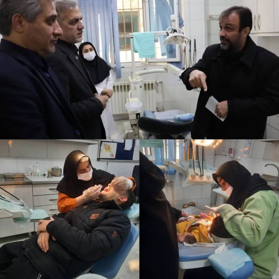 برگزاری اردوی جهادی ارائه خدمات دندانپزشکی به اقشار نیازمند و مدد جویان کمیته امداد امام خمینی(ره) بهارستان در مرکز جامع سلامت نسیم شهر